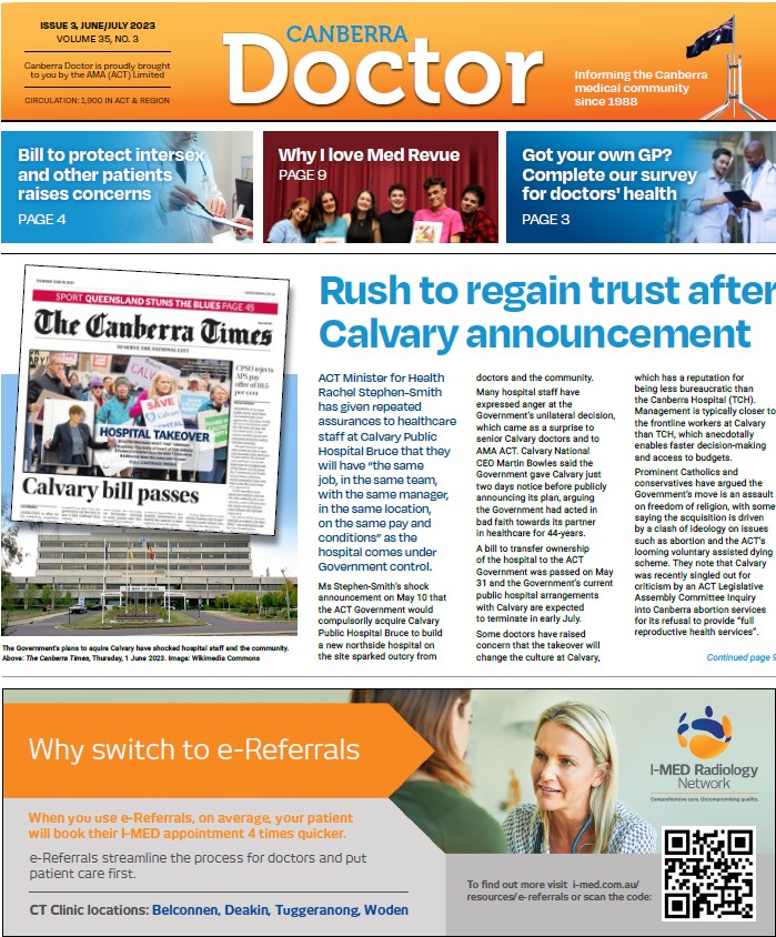 Leading Canberra's Doctors Australian Medical Association